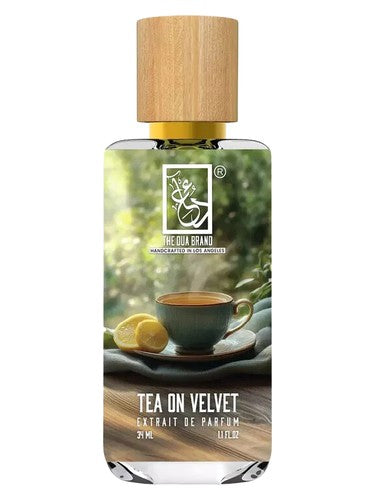 The Dua Brand Tea on Velvet fragrance bottle