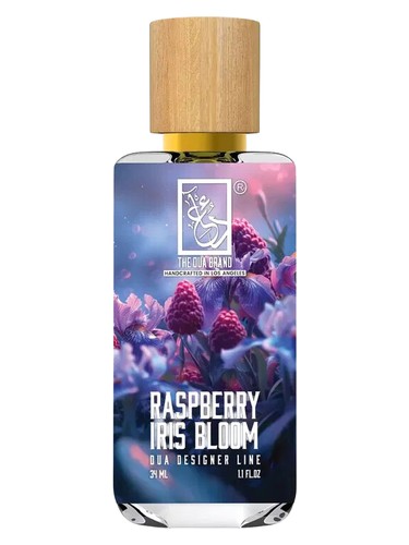 The Dua Brand Raspberry Iris Bloom fragrance bottle