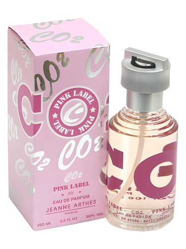 Jeanne Arthes CO2 Pink Label fragrance bottle