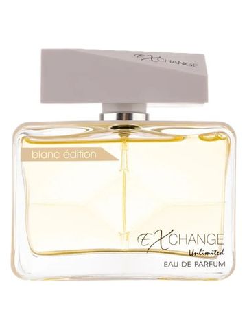 Fragrance World Exchange Unlimited Blanc Edition fragrance bottle
