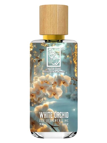 The Dua Brand White Orchid fragrance bottle