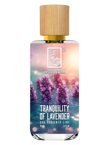 The Dua Brand Tranquility of Lavender fragrance bottle