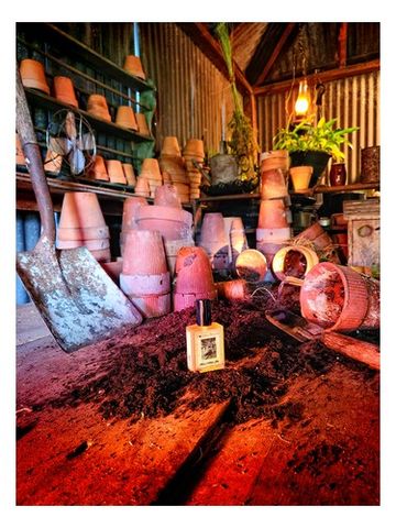 Solstice Scents Wilcox's Potting Shed fragrance bottle