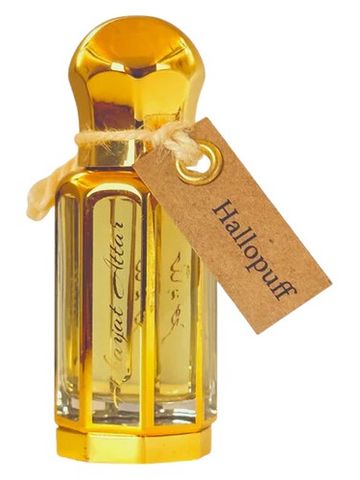 Hekayat Attar Hallopuff fragrance bottle