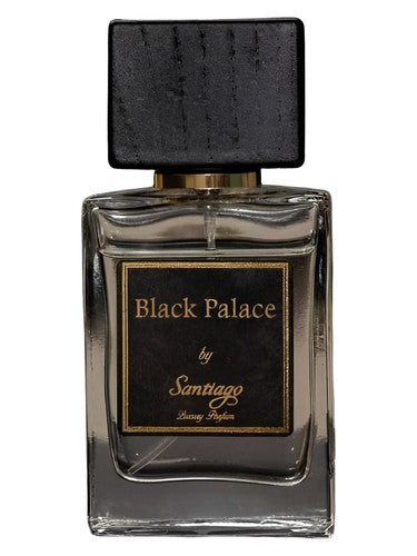 Santiago Luxury Parfum Black Palace fragrance bottle