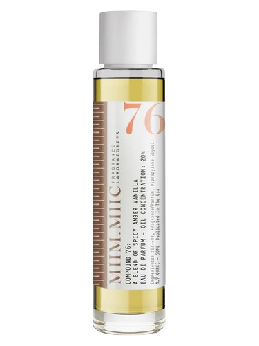 MiimMiic No 76 Spicy Amber Vanilla fragrance bottle