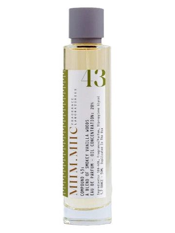 MiimMiic No 43 Smokey Vanilla Wood fragrance bottle