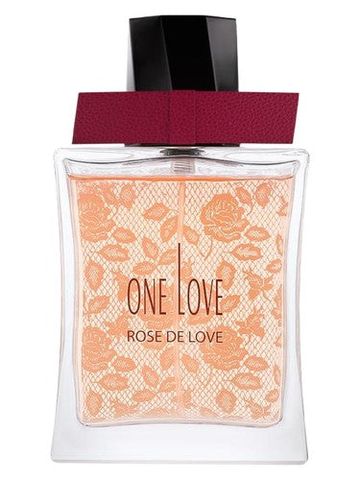 One Love Rose De Love fragrance bottle