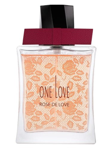 One Love Rose De Love fragrance bottle