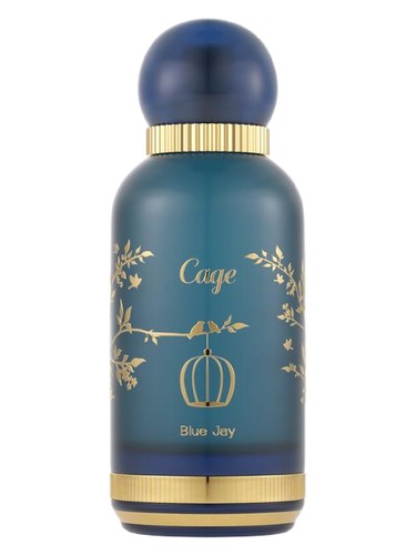 Cage Blue Jay fragrance bottle
