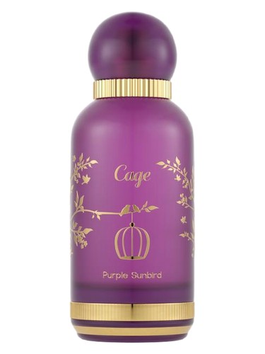 Cage Purple Sunbird fragrance bottle