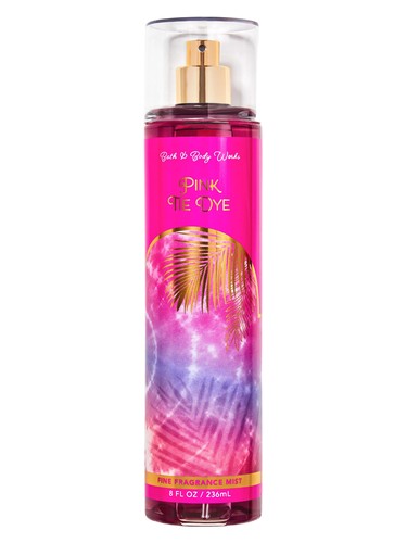 Bath & Body Works Pink Tie Dye fragrance bottle