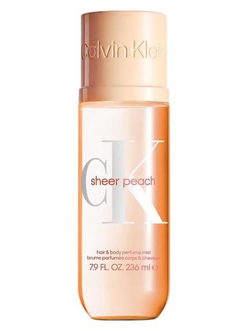 Calvin Klein Sheer Peach Body Mist fragrance bottle