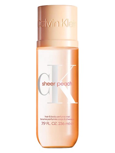Calvin Klein Sheer Peach Body Mist fragrance bottle