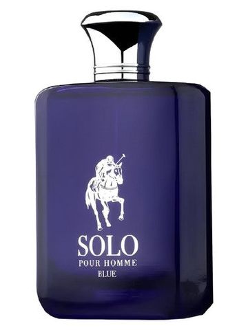 Fragrance World Solo Pour Homme Blue fragrance bottle