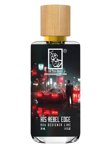 The Dua Brand His Rebel Edge fragrance bottle