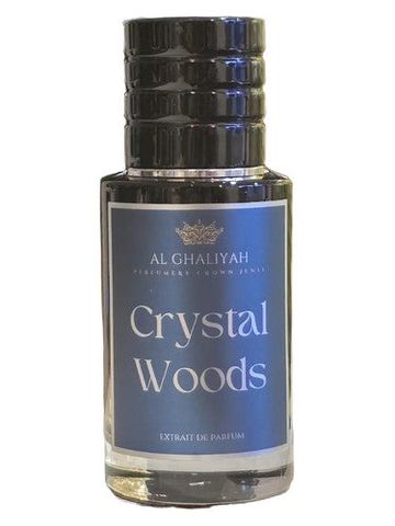 Al Ghaliyah Crystal Woods fragrance bottle