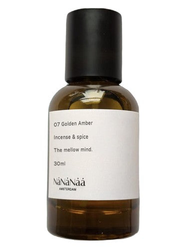 NaNaNaa 07 Golden Amber - Incense & spice fragrance bottle