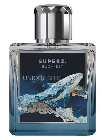 Superz. Unique Blue fragrance bottle