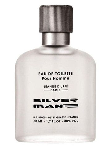 Jeanne d'Urfé Silver Man fragrance bottle