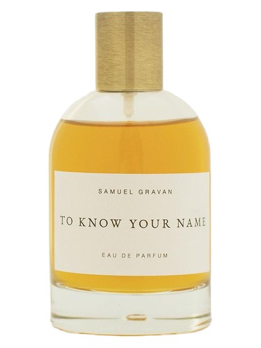 Samuel Gravan To Know Your Name fragrance bottle