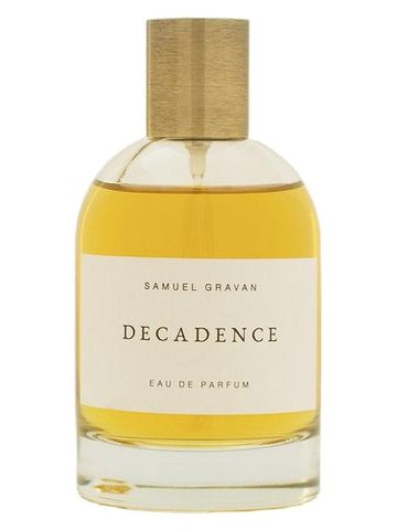 Samuel Gravan Decadence fragrance bottle