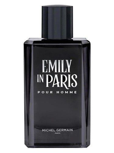 Michel Germain Emily in Paris Pour Homme fragrance bottle