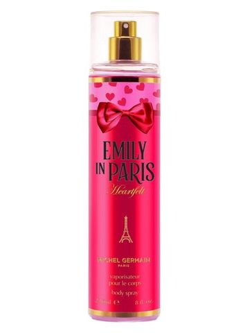 Michel Germain Emily in Paris Heartfelt Body Spray fragrance bottle