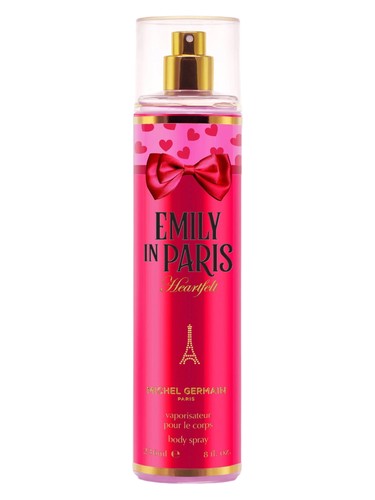 Michel Germain Emily in Paris Heartfelt Body Spray fragrance bottle