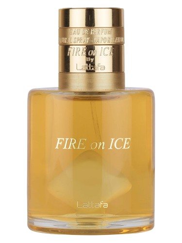 Lattafa Perfumes Fire On Ice fragrance bottle