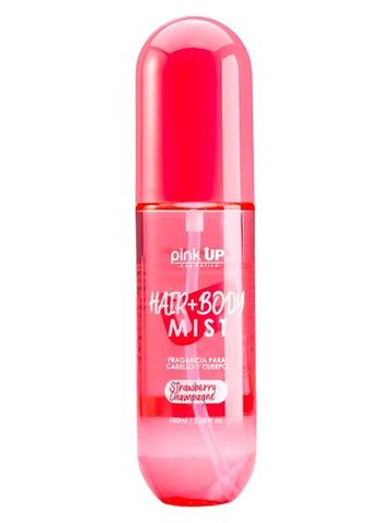 Pink Up Cosmetics Strawberry Champagne fragrance bottle