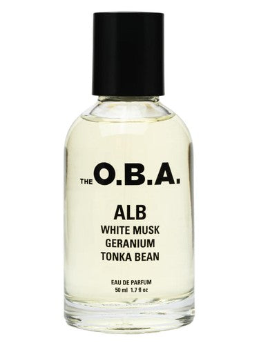 The O.B.A. ALB fragrance bottle