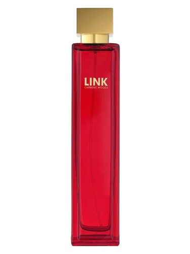 LINK Carmine Woods fragrance bottle