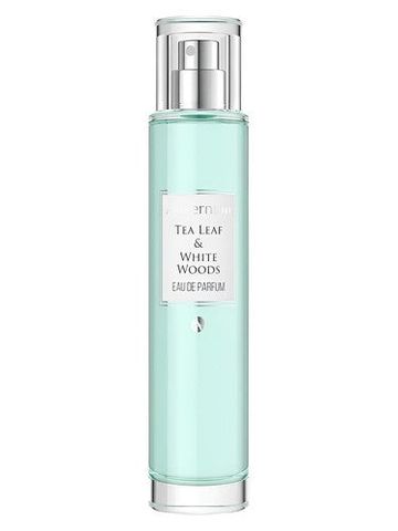 Allvernum Tea Leaf & White Woods fragrance bottle