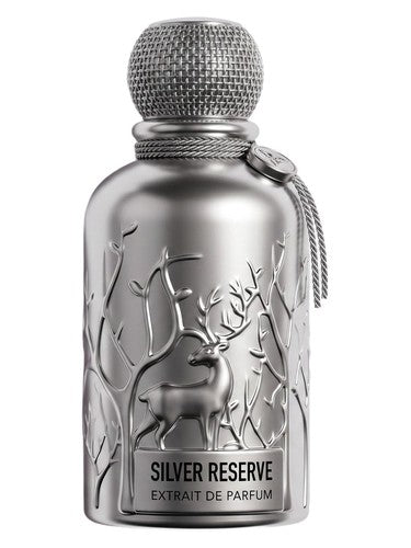 Auraa Desire Silver Reserve fragrance bottle