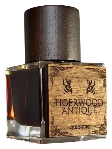 Jinx Smells Tigerwood Antique fragrance bottle