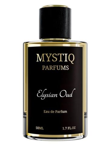Mystiq Parfums Elysian Oud fragrance bottle
