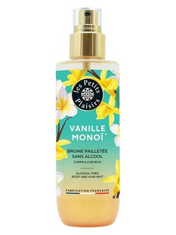 Les Petits Plaisirs Brume Pailletée Vanille Monoï fragrance bottle