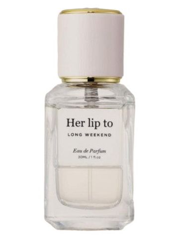 Her Lip To LONG WEEKEND fragrance bottle