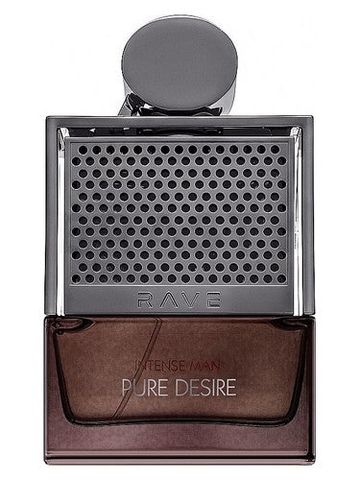 Lattafa Perfumes Rave Pure Desire Intense Man fragrance bottle