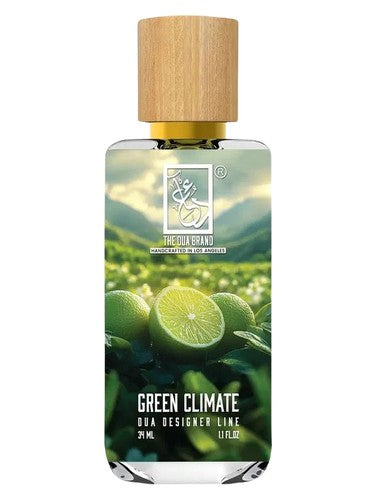 The Dua Brand Green Climate fragrance bottle