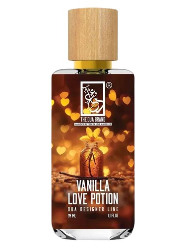 The Dua Brand Vanilla Love Potion fragrance bottle