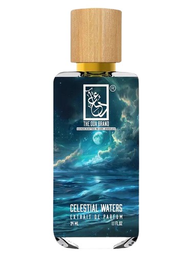 The Dua Brand Celestial Waters fragrance bottle