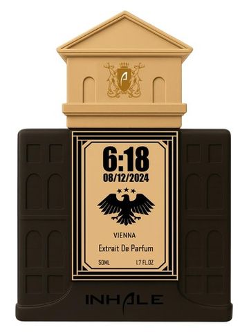 Inhale 6:18 fragrance bottle