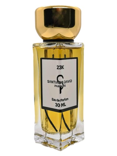 Santiago David Parfums 23K fragrance bottle