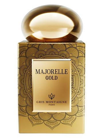 Gris Montaigne Paris Majorelle Gold fragrance bottle