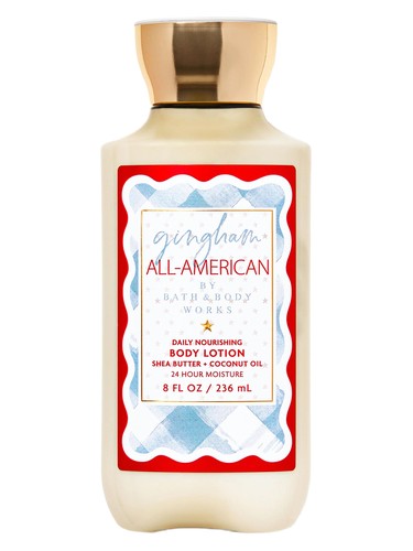 Bath & Body Works Gingham All-American fragrance bottle