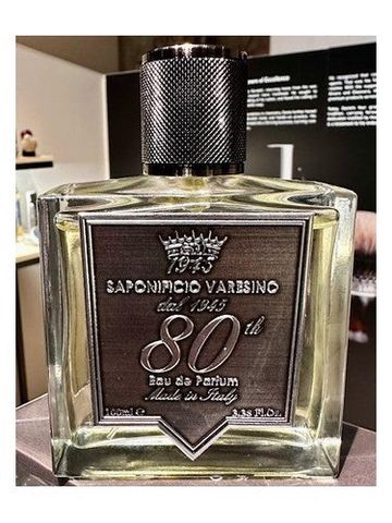 Saponificio Varesino 80th Anniversary fragrance bottle