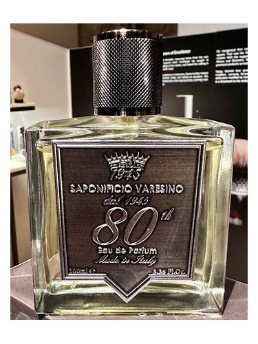 Saponificio Varesino 80th Anniversary fragrance bottle