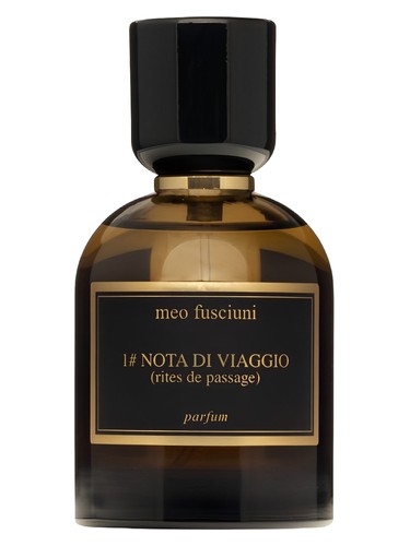 Meo Fusciuni 1# nota di viaggio (rites de passage) (2025) fragrance bottle